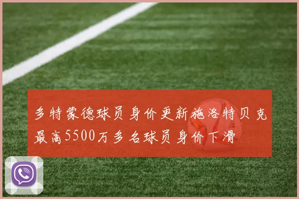 多特蒙德球员身价更新施洛特贝克最高5500万多名球员身价下滑
